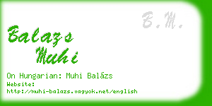balazs muhi business card