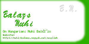 balazs muhi business card